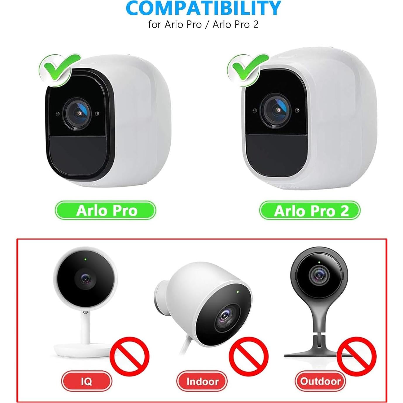 Adaptador de Corriente 4.0m WZHENB para Arlo Pro y Wyze Cam