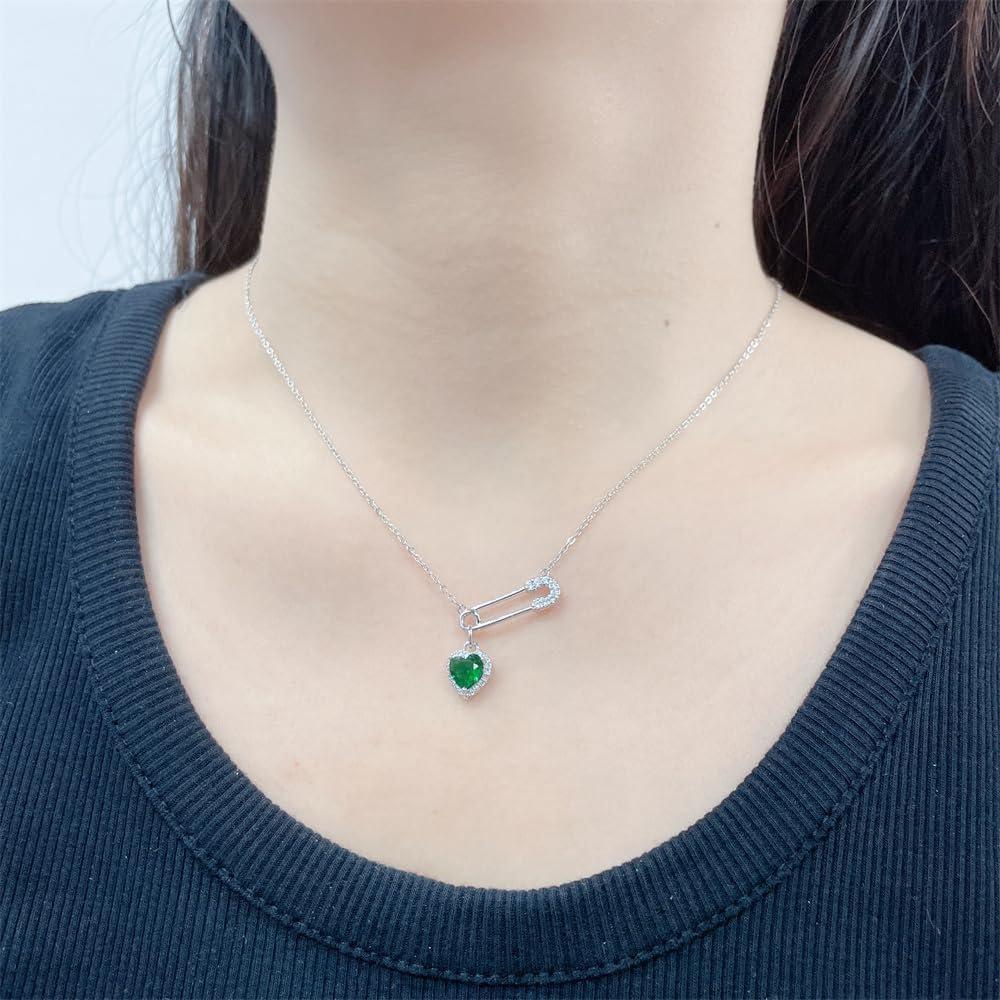 Collar de Alfiler de Seguridad Dainty Dorado con Charms 40cm