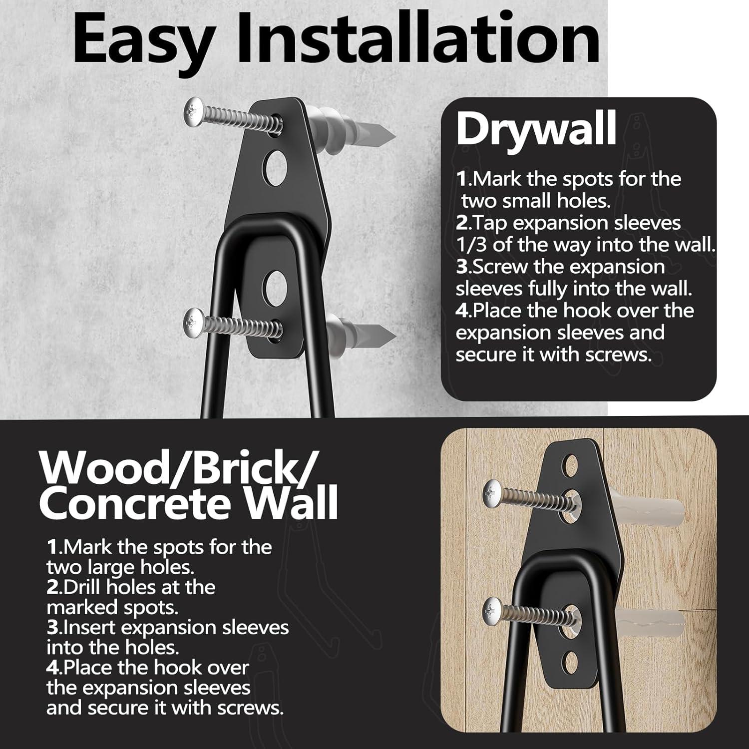 Ganchos de Almacenamiento HSTMYFS para Garaje - 10 Piezas 35kg