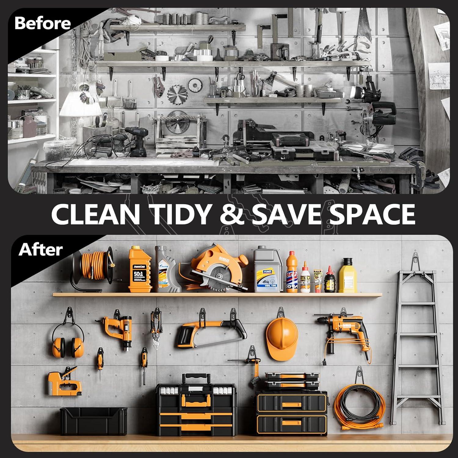 Ganchos de Almacenamiento HSTMYFS para Garaje - 10 Piezas 35kg