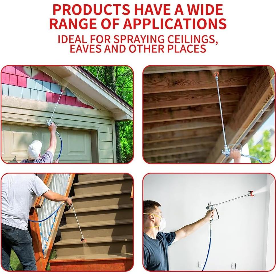 Pistola de pintura sin aire Cada familia 3600 PSI 40cm 5 boquillas