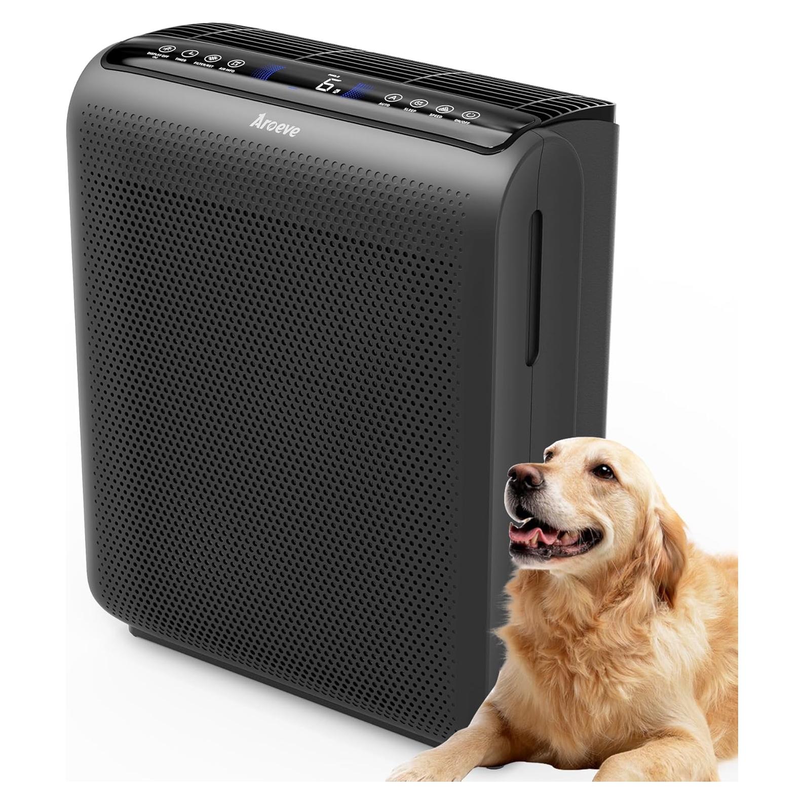 Purificador de Aire AROEVE MK07 Negro para Habitaciones hasta 139 m²