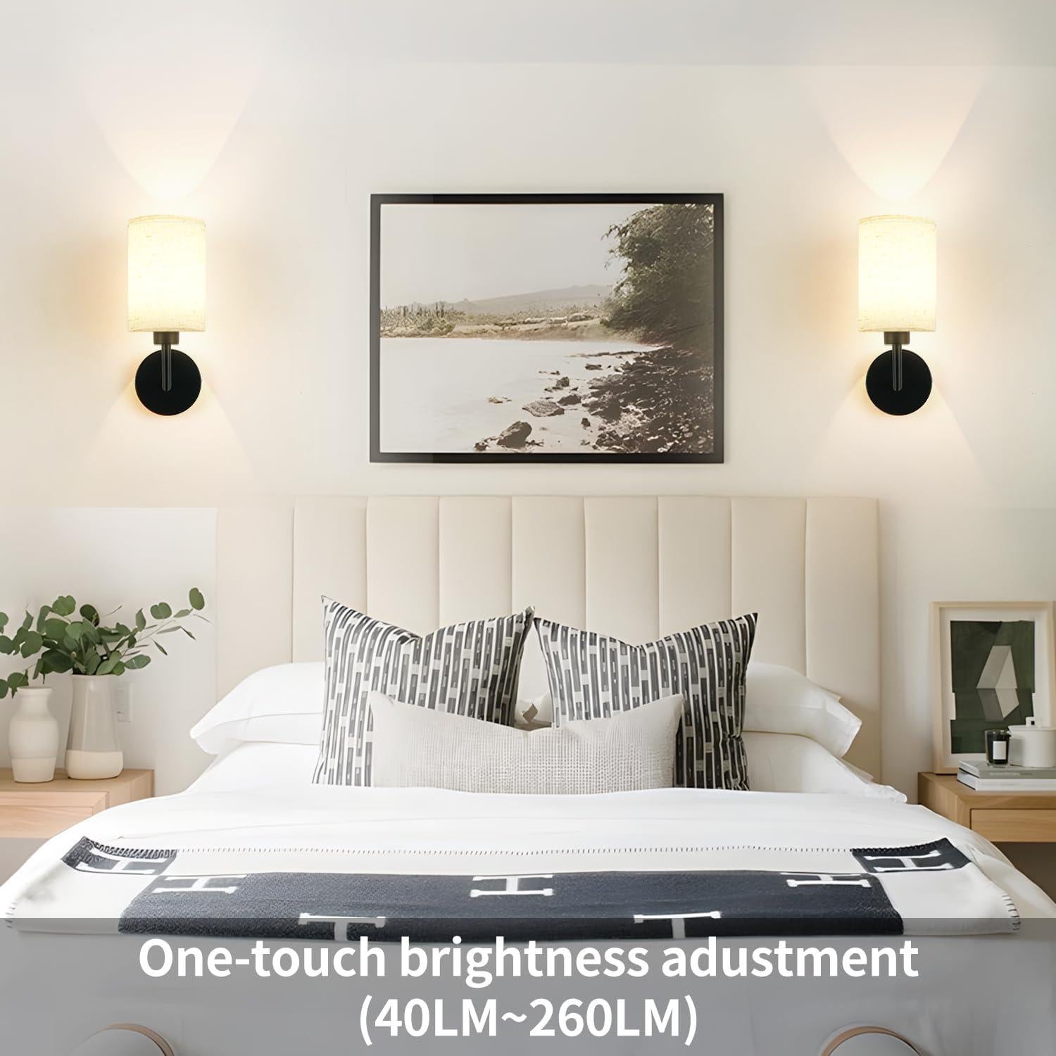 Juego de Apliques de Pared Recargables Wall Sconc 2 Unidades