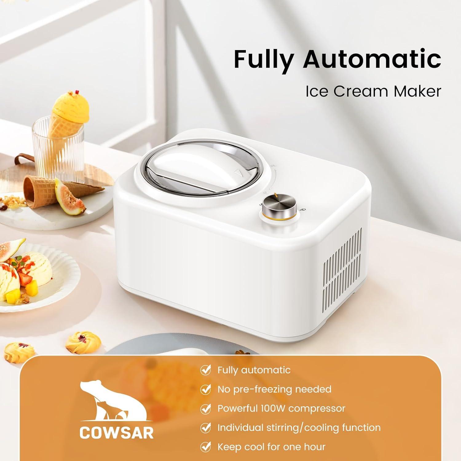 Máquina de Hacer Helados COWSAR IC3908 Automática 0.95L