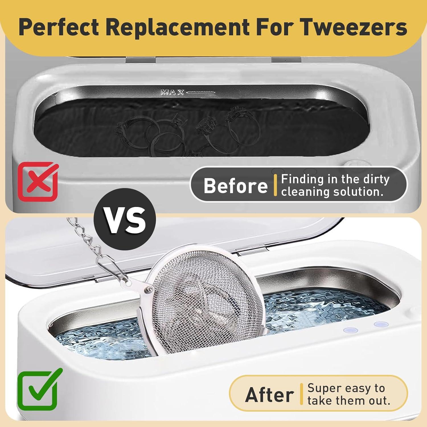 Cesta de Limpieza Ultrasónica Iffitya - 2 Piezas Acero Inoxidable