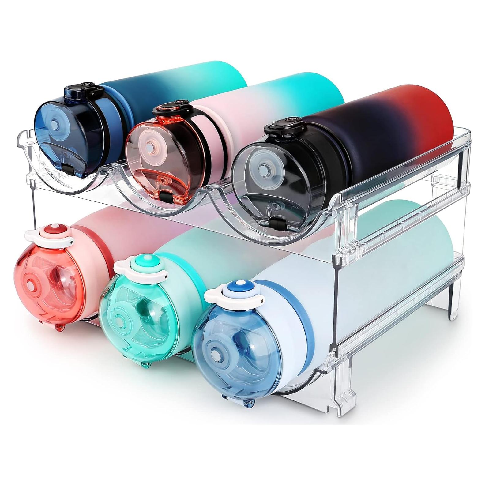 Organizador de Botellas de Agua Spospo 2 Paquetes Apilable