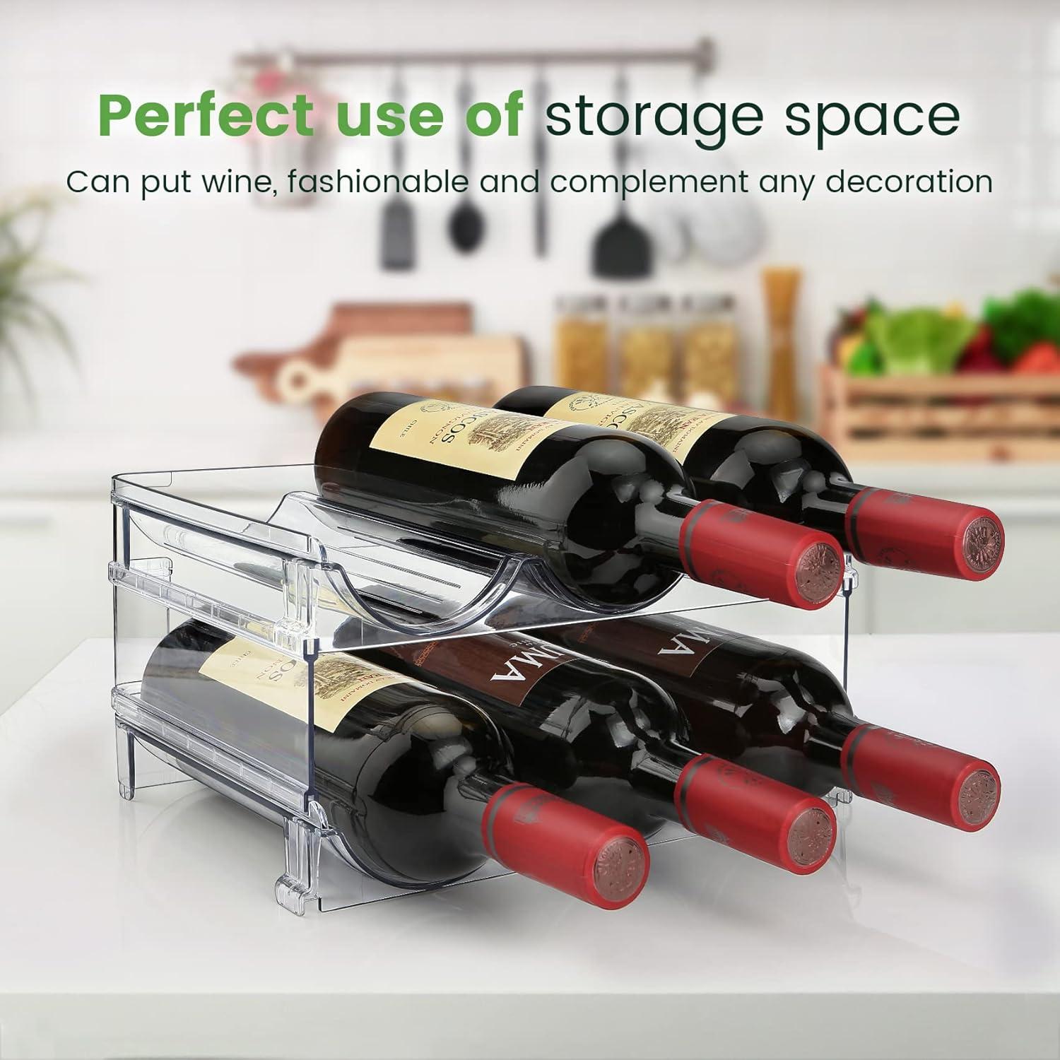 Organizador de Botellas de Agua Spospo 2 Paquetes Apilable