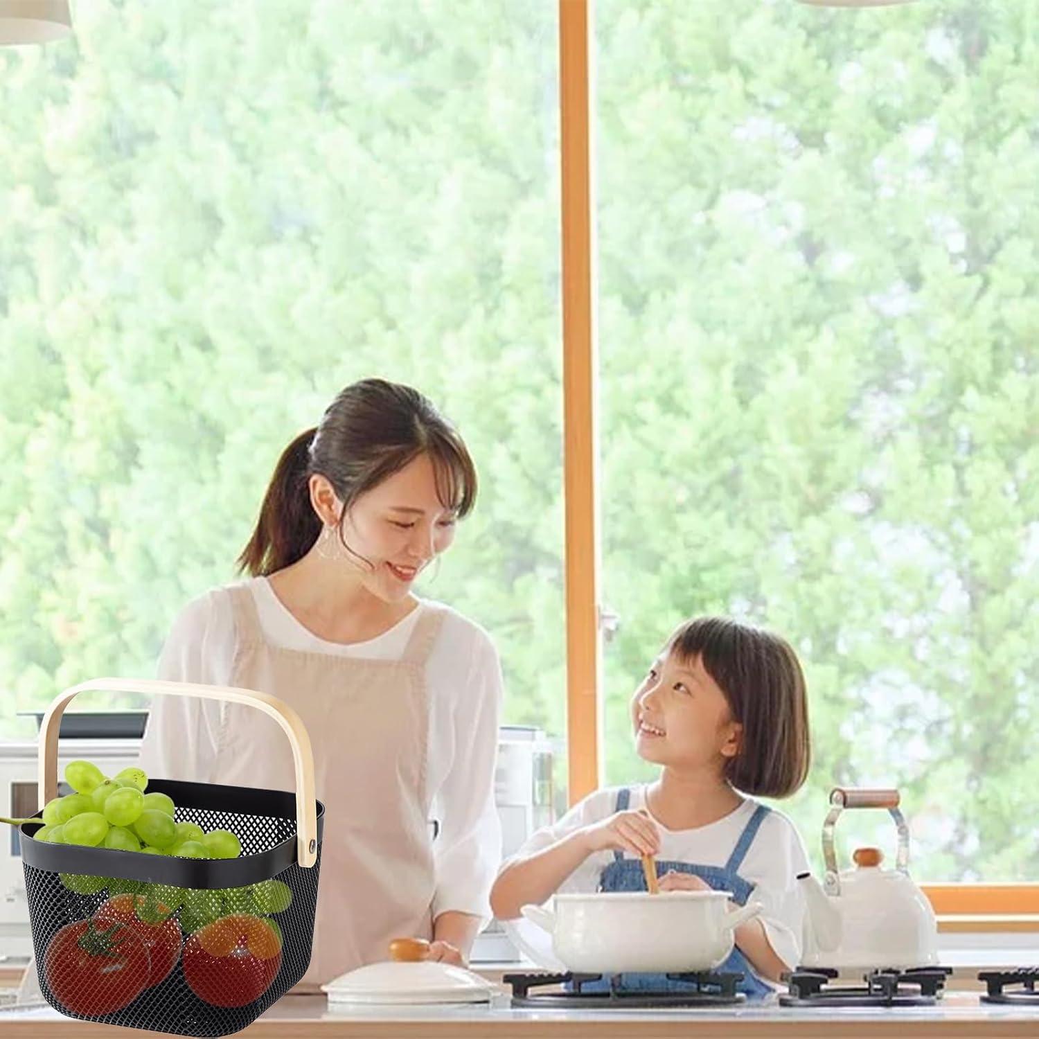 Cestas de Picnic de Plástico Nexboraque - 2 Tamaños, Negro