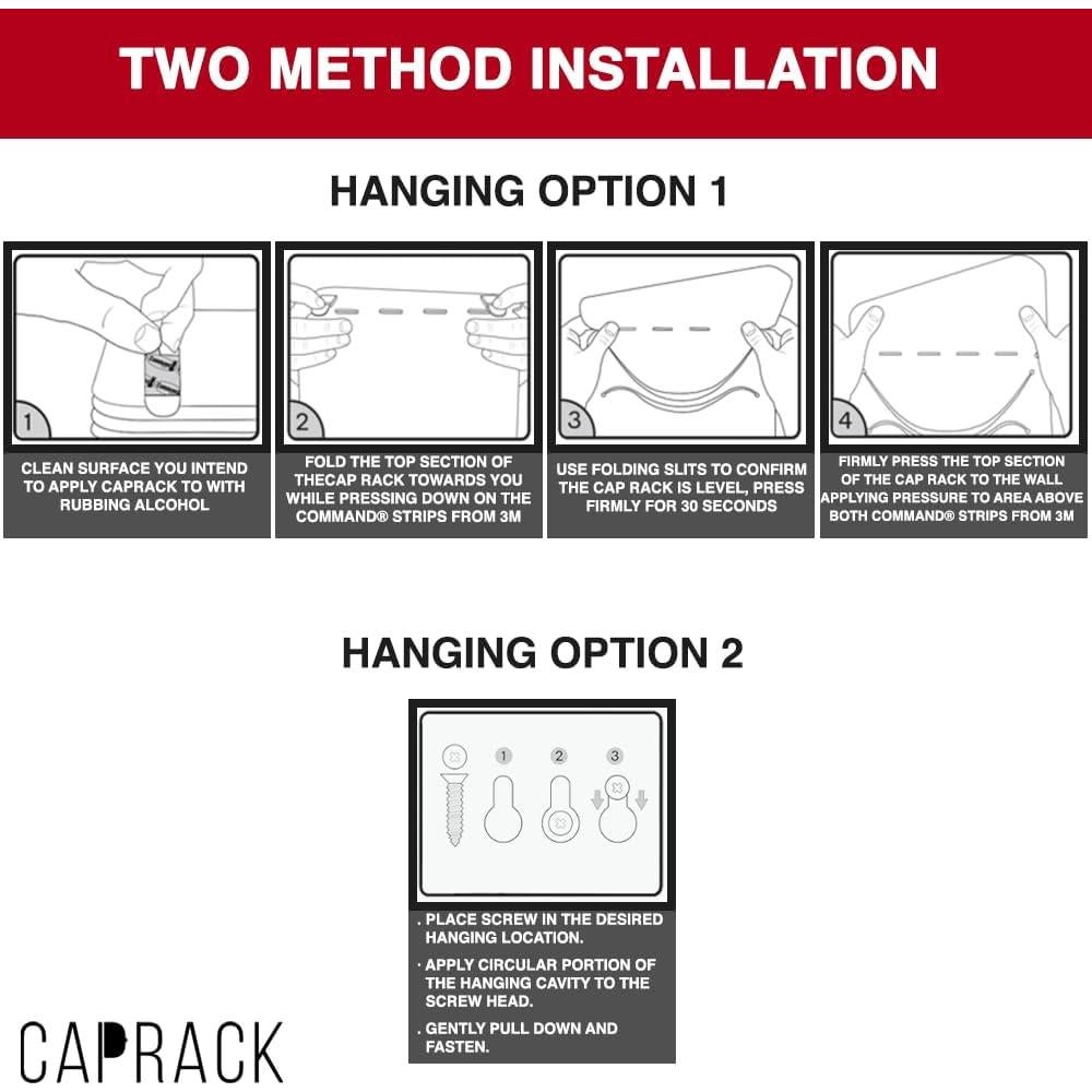 Organizador de Sombreros Caprack Gris Oscuro para Pared