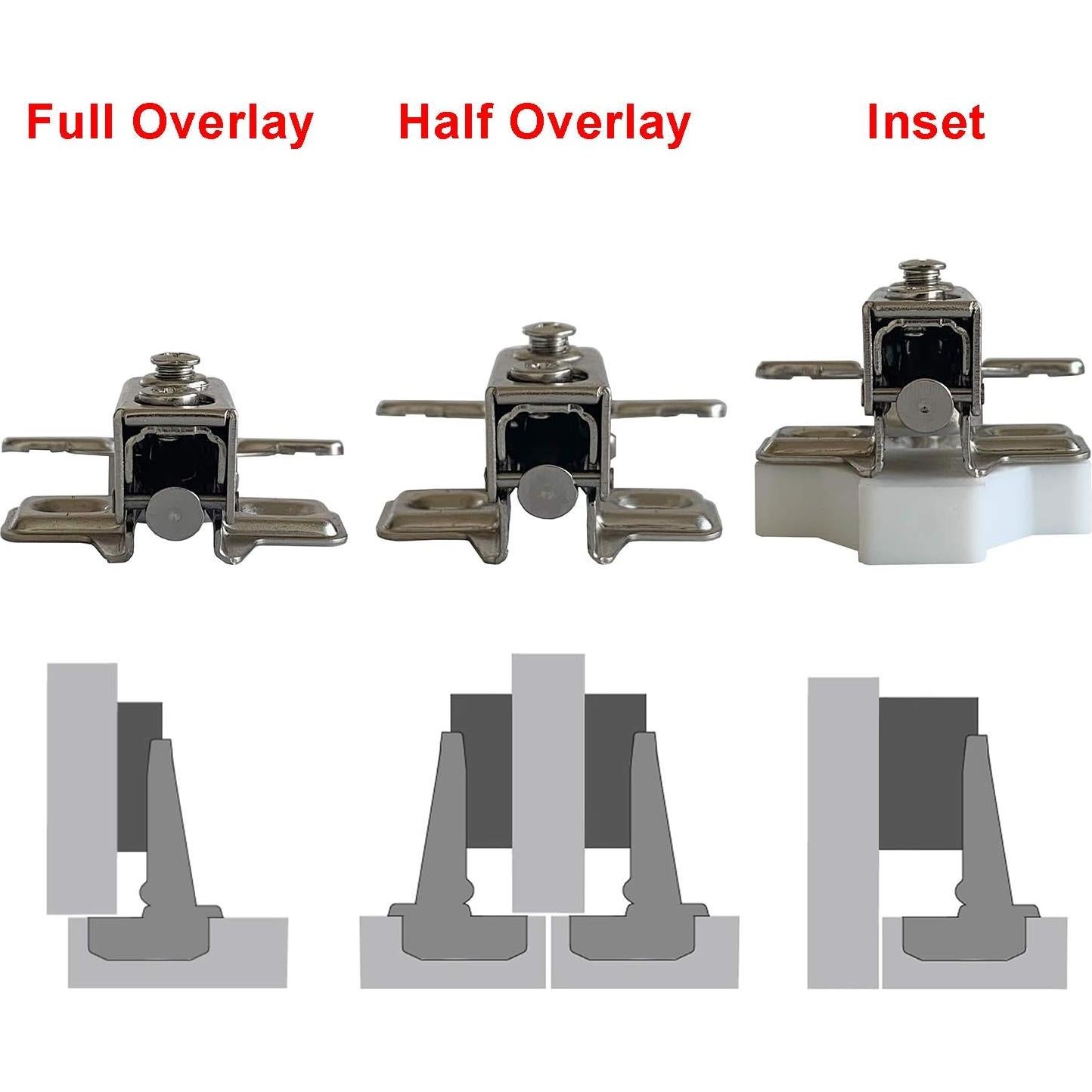 Bisagras de Marco LIKERAINY 35mm con Amortiguador Cierre Suave - Paquete de 4