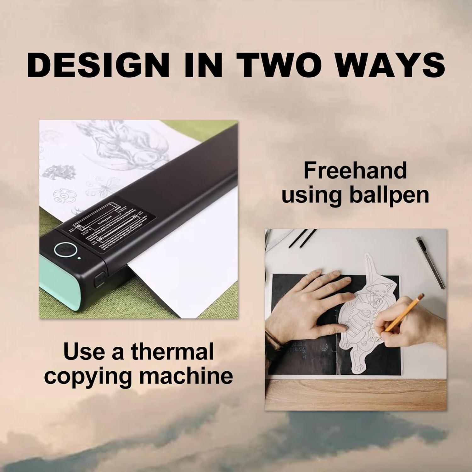 Papel de Transferencia de Tatuaje WZPB - 100 Hojas A4