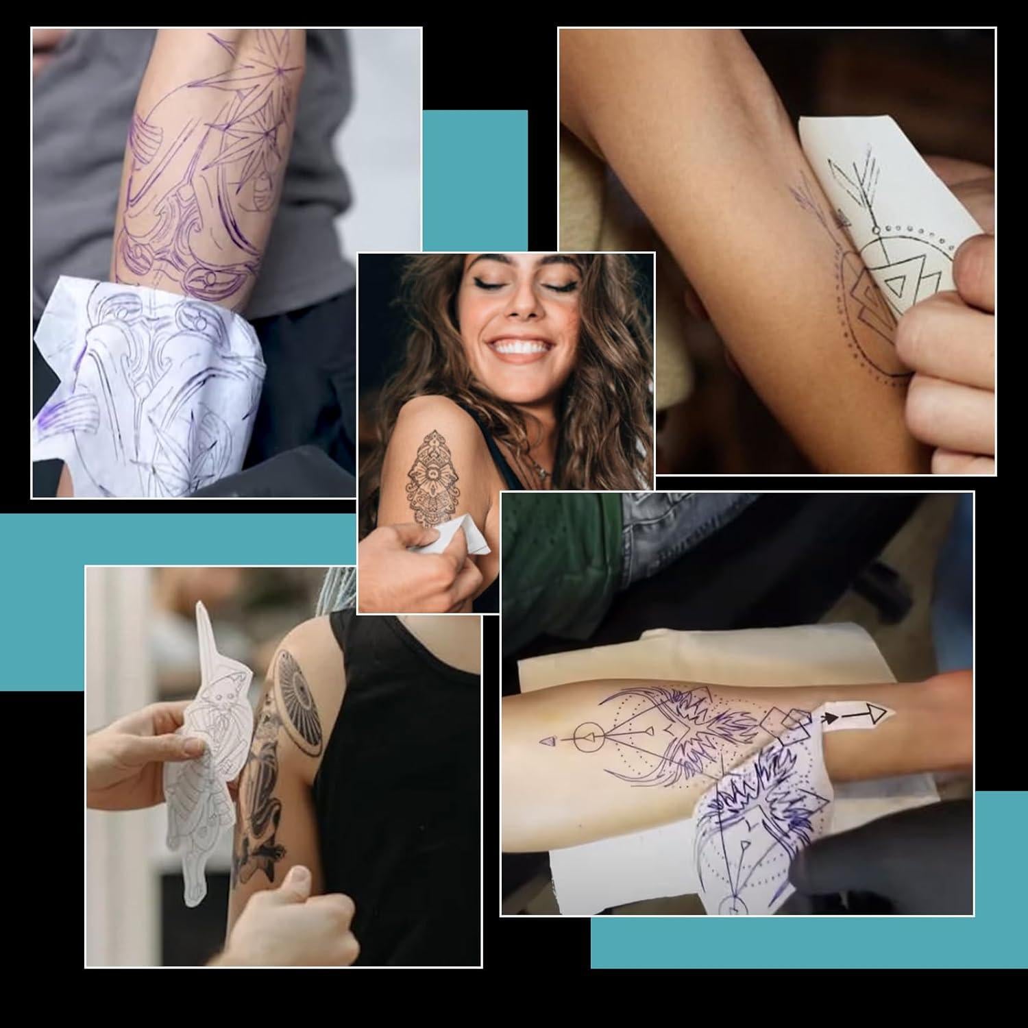 Papel de Transferencia de Tatuaje WZPB - 100 Hojas A4