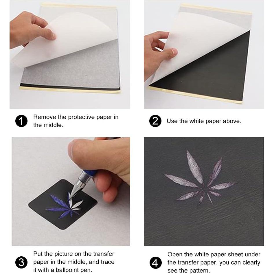 Papel de Transferencia de Tatuaje WZPB - 100 Hojas A4