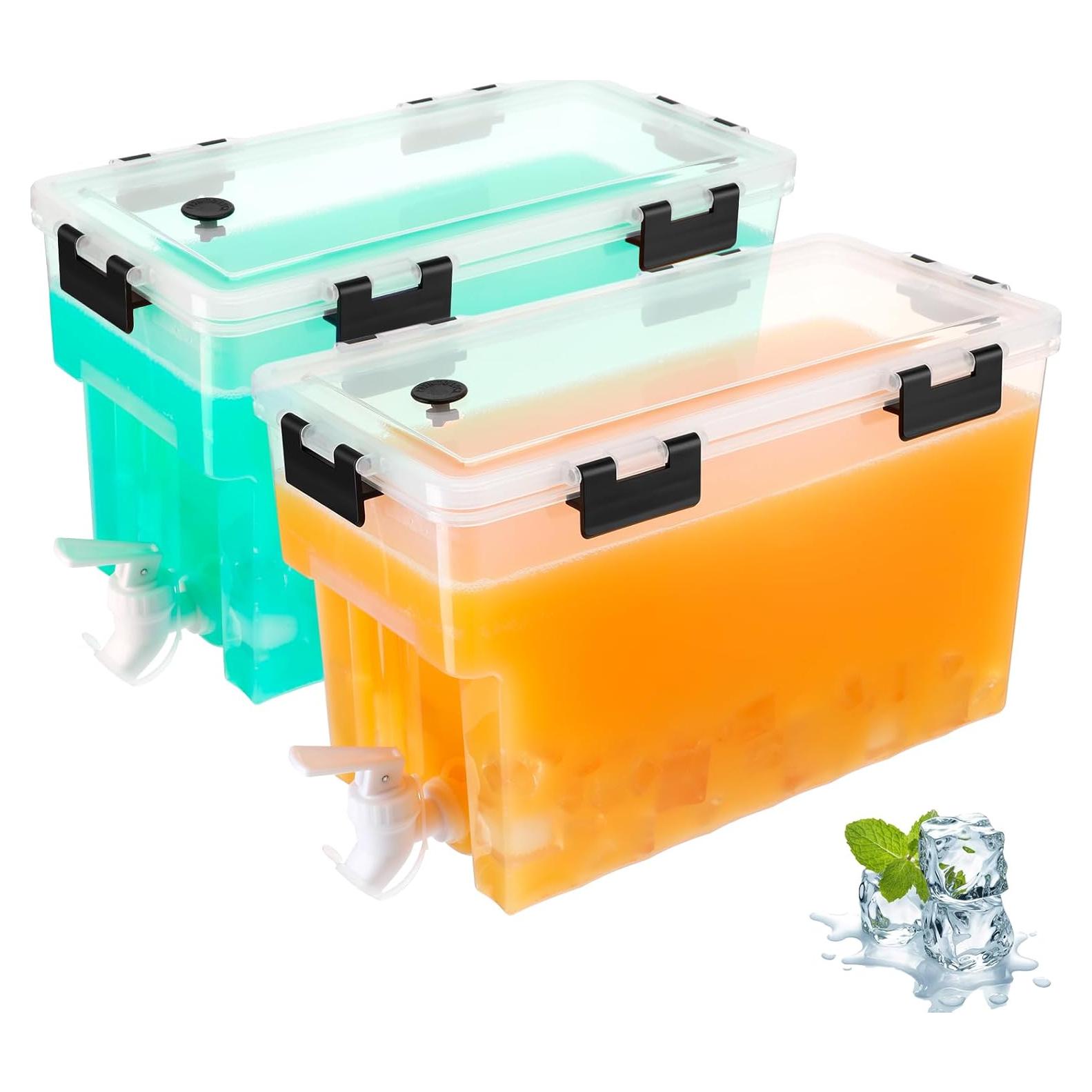 Dispensador de Bebidas Zhehao 5.7L con Grifo y Tapas - 2 Pcs