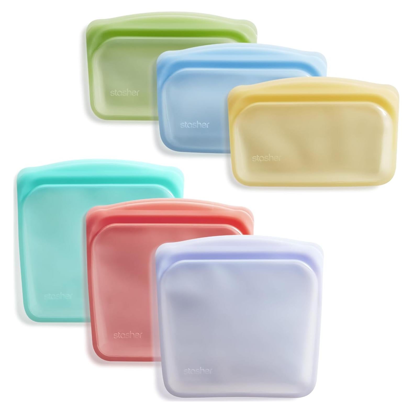 Bolsas de Almacenamiento Reutilizables Stasher 6-Pack Silicona
