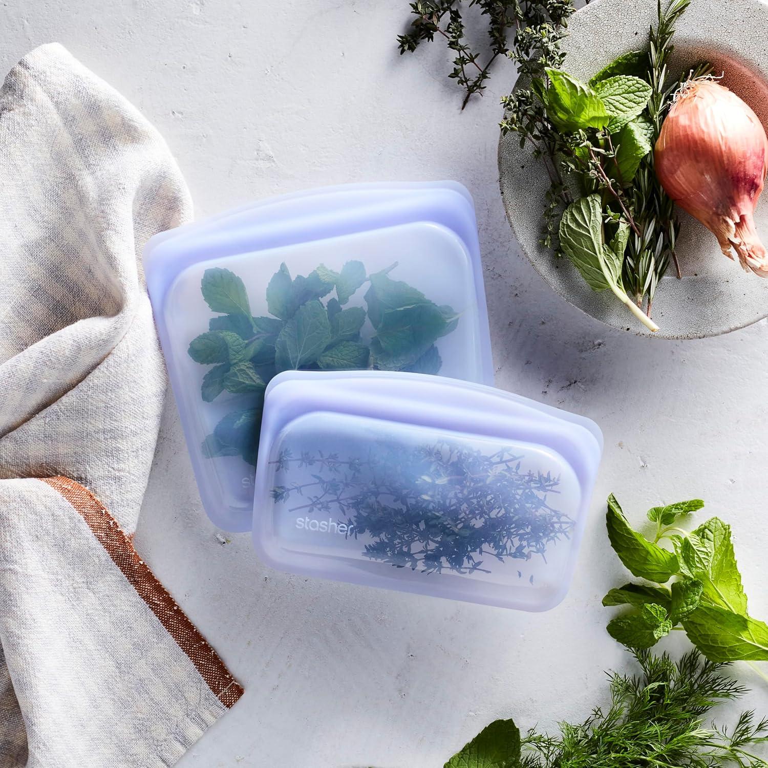 Bolsas de Almacenamiento Reutilizables Stasher 6-Pack Silicona