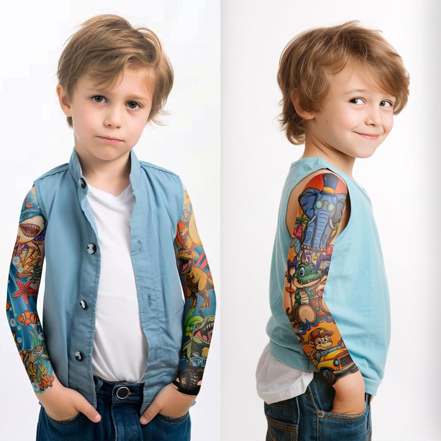Tatuajes Temporales Niños Gabizafia 52 Hojas Coloridos