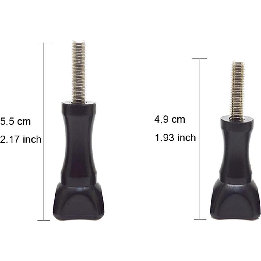 Tornillos de Pulgar 6 Pcs para GoPro Hero y Xiaomi Yi - Negro
