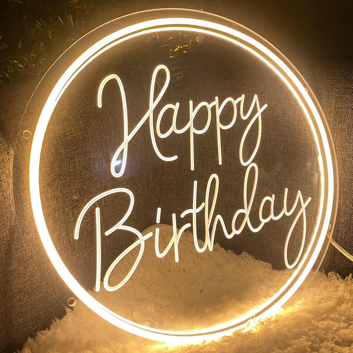 Señal de Neón LED Mis Quince 30x30cm Decoración Pared