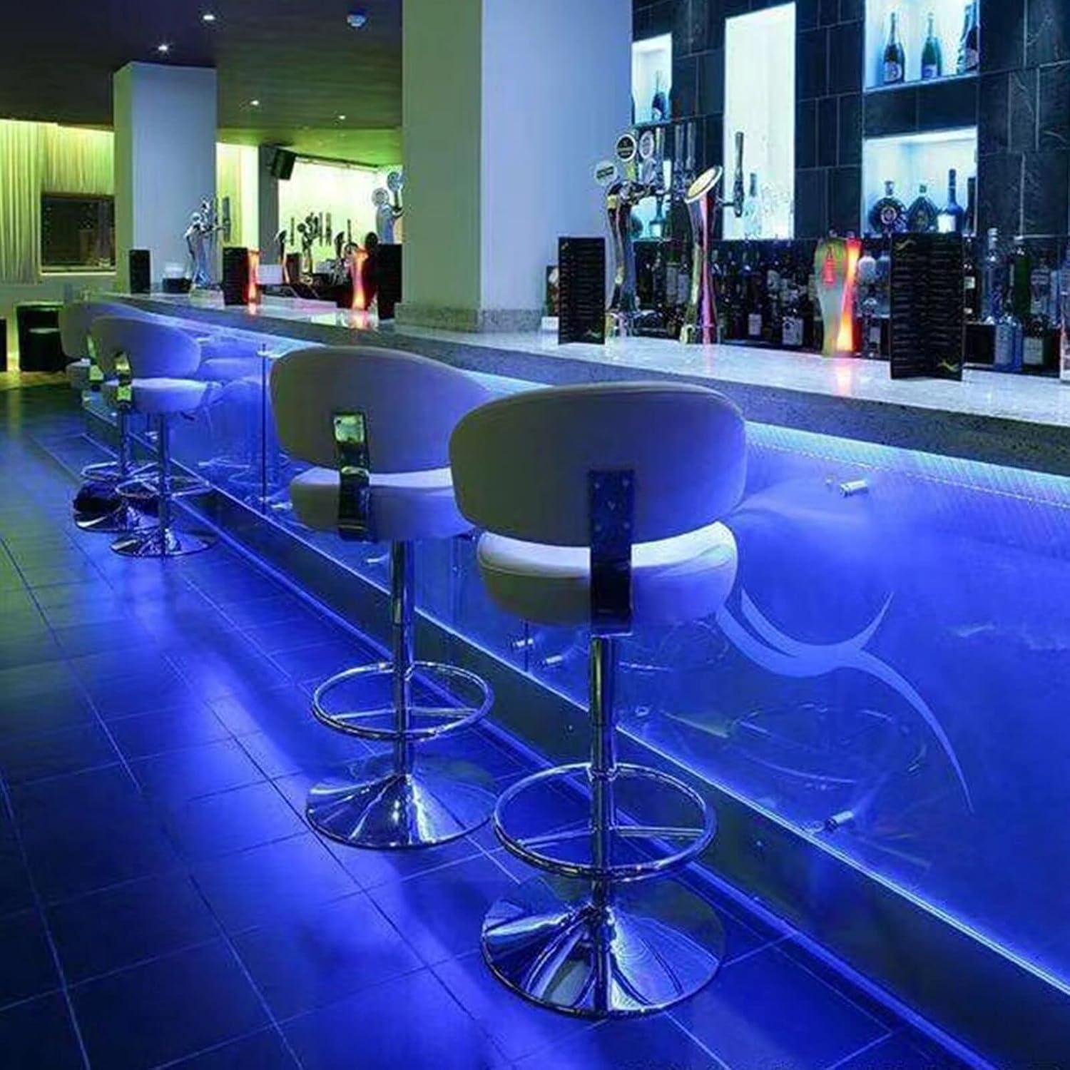 Tira de Luz Neón LED LAMPHOME 5.49M Azul Impermeable 120 LEDs