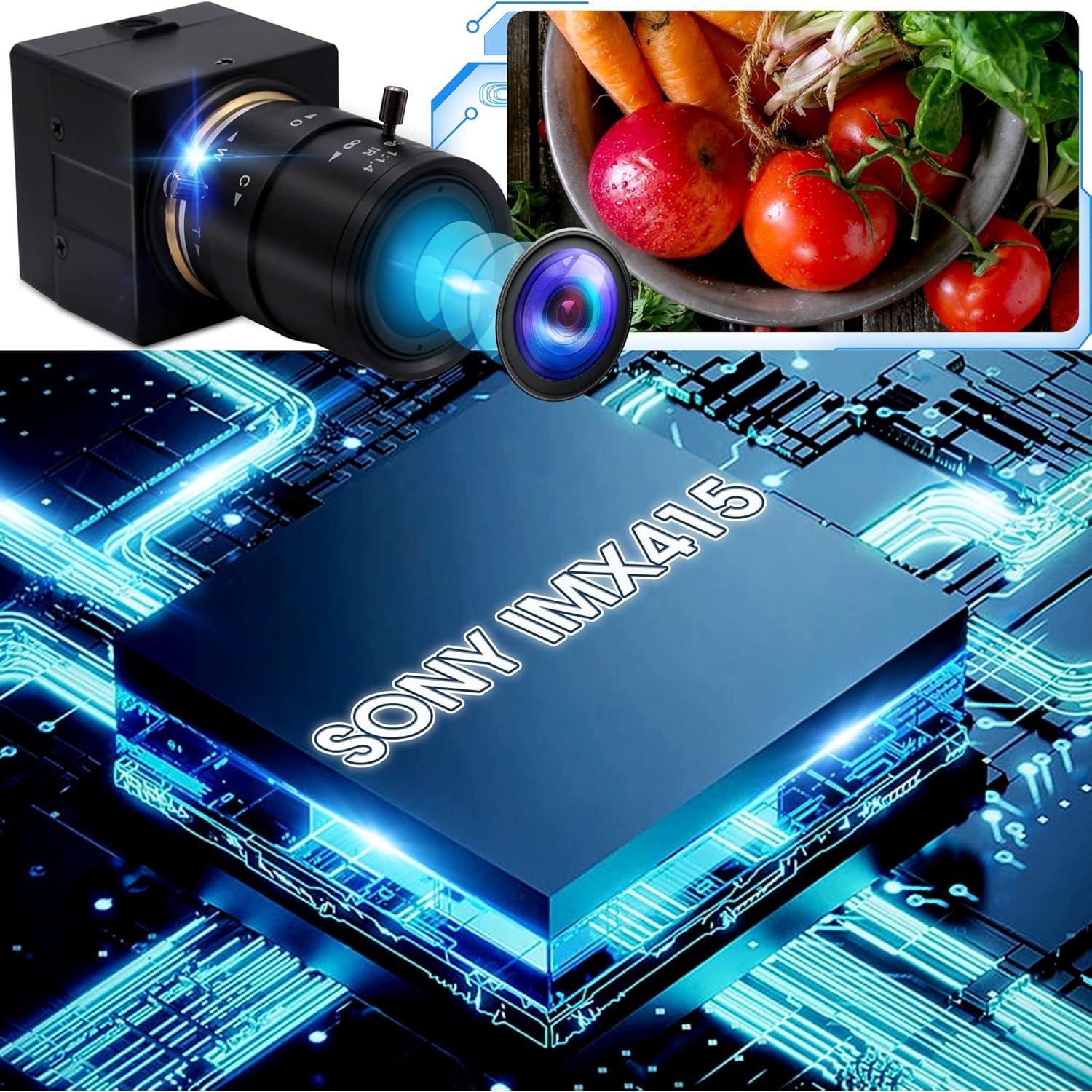 Cámara USB 4K IFWATER Lente Varifocal 2.8-12mm 2160P