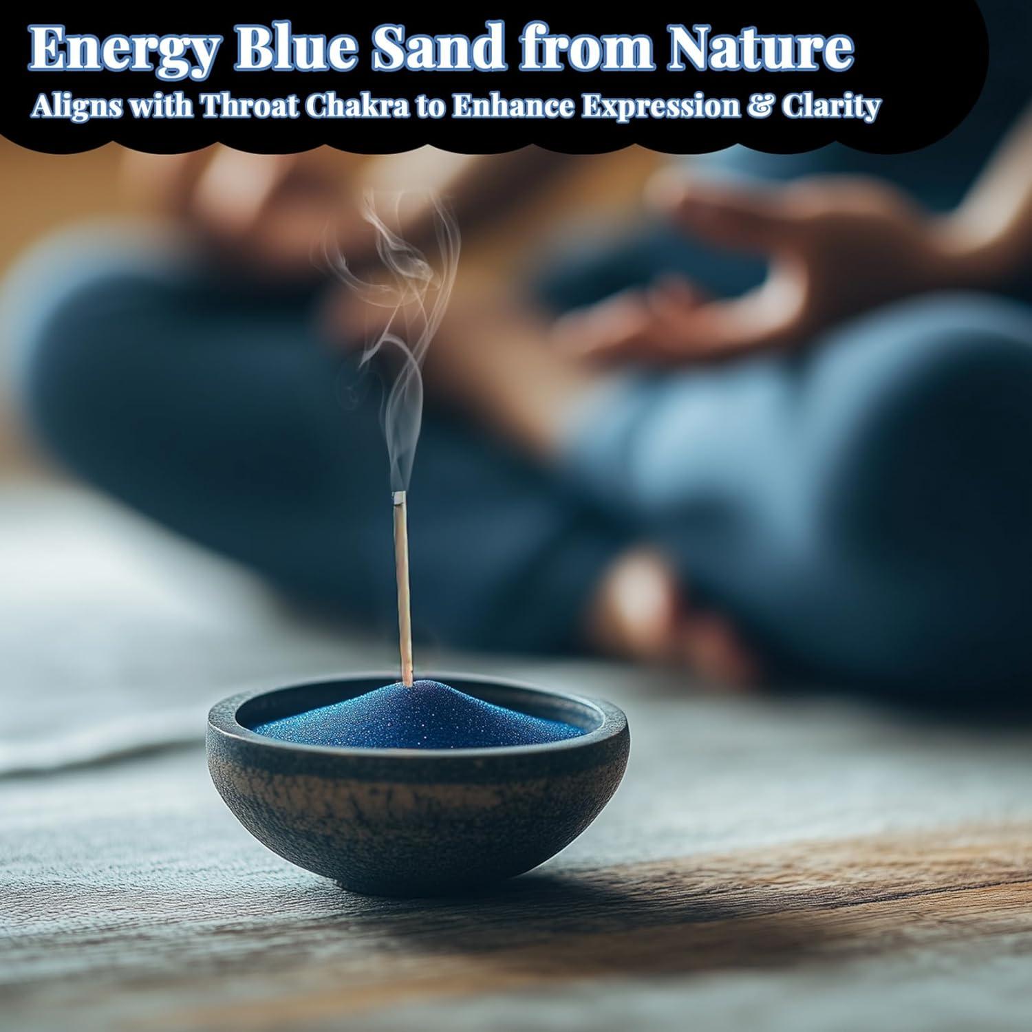 Arena Fina Azul RAINFLOW 439g para Manualidades y Jardines Zen