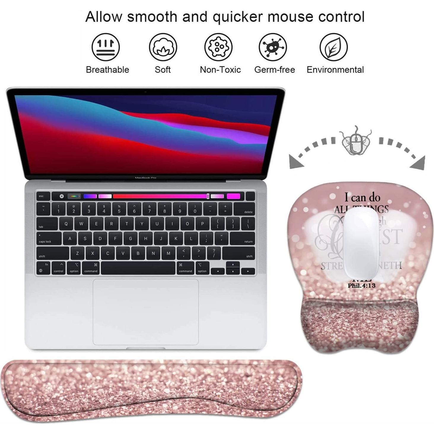 Soporte de Muñeca Ergonómico JDH - Alfombrilla y Reposamuñecas