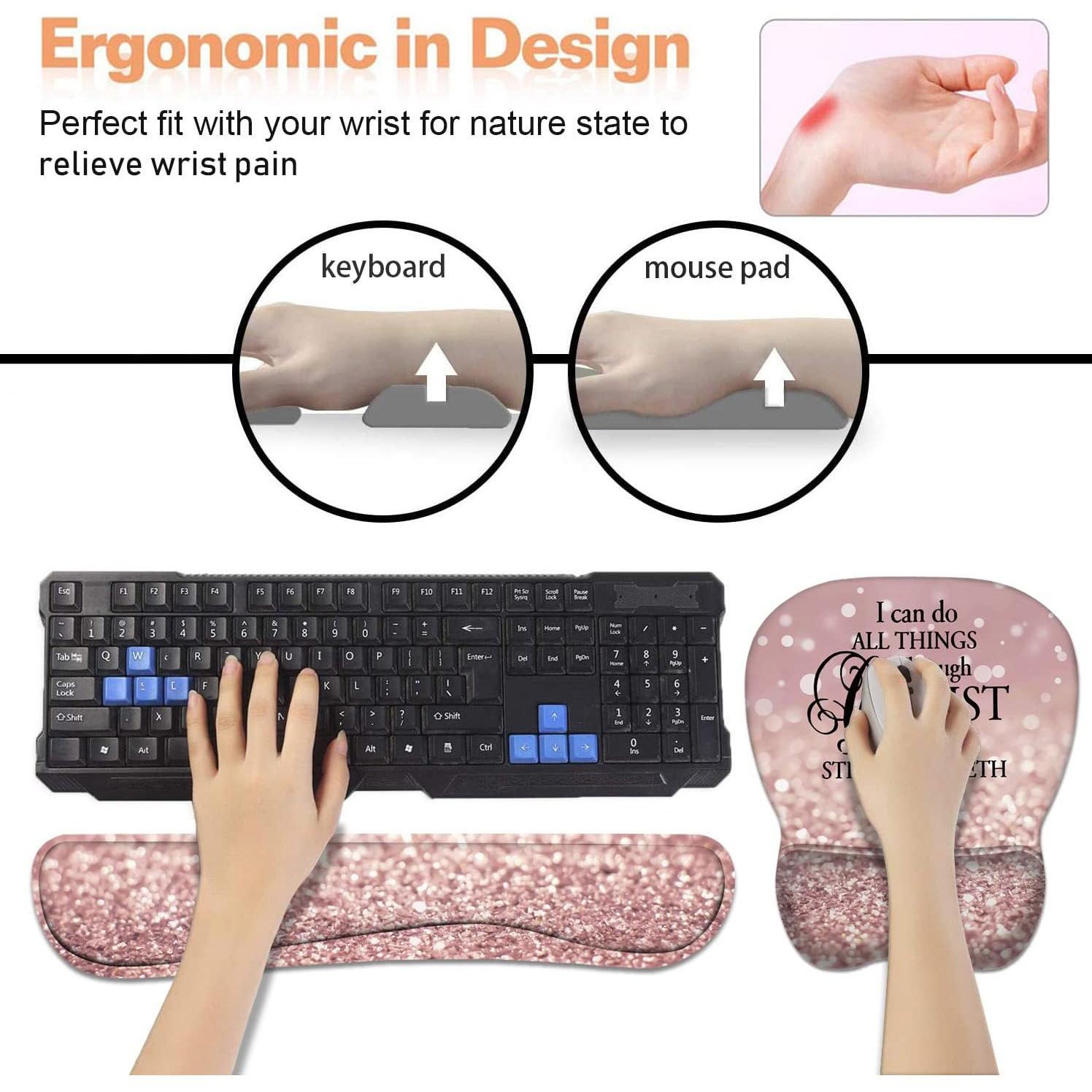 Soporte de Muñeca Ergonómico JDH - Alfombrilla y Reposamuñecas