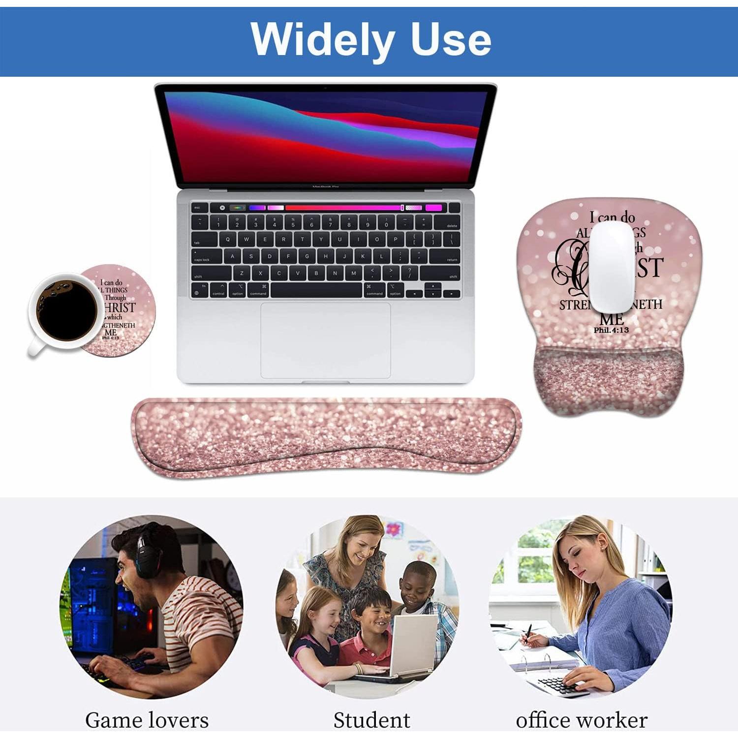 Soporte de Muñeca Ergonómico JDH - Alfombrilla y Reposamuñecas