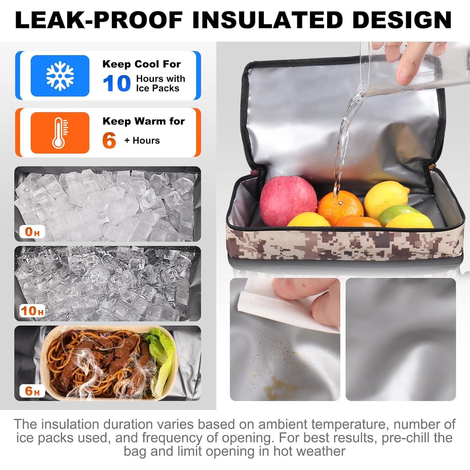 Mochila Enfriadora Orekemo 25L Impermeable Camo Marrón