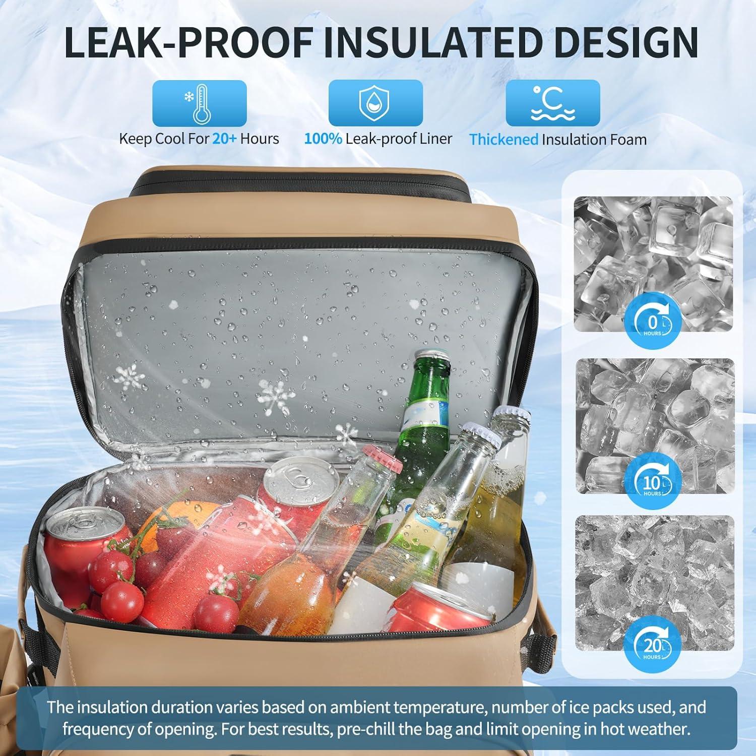 Mochila Térmica Impermeable Orekemo 45L para Picnic y Camping