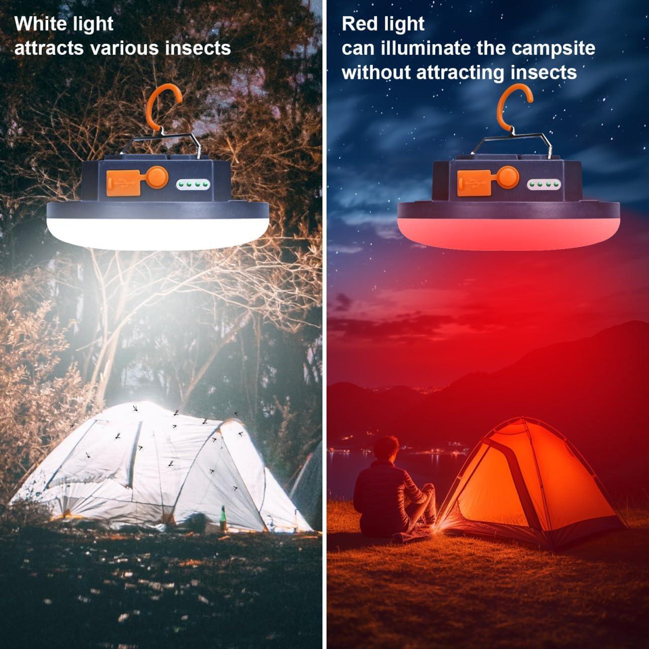 Lámpara de Camping Recargable 10000mAh Zm-8714 Luz Roja 3000LM