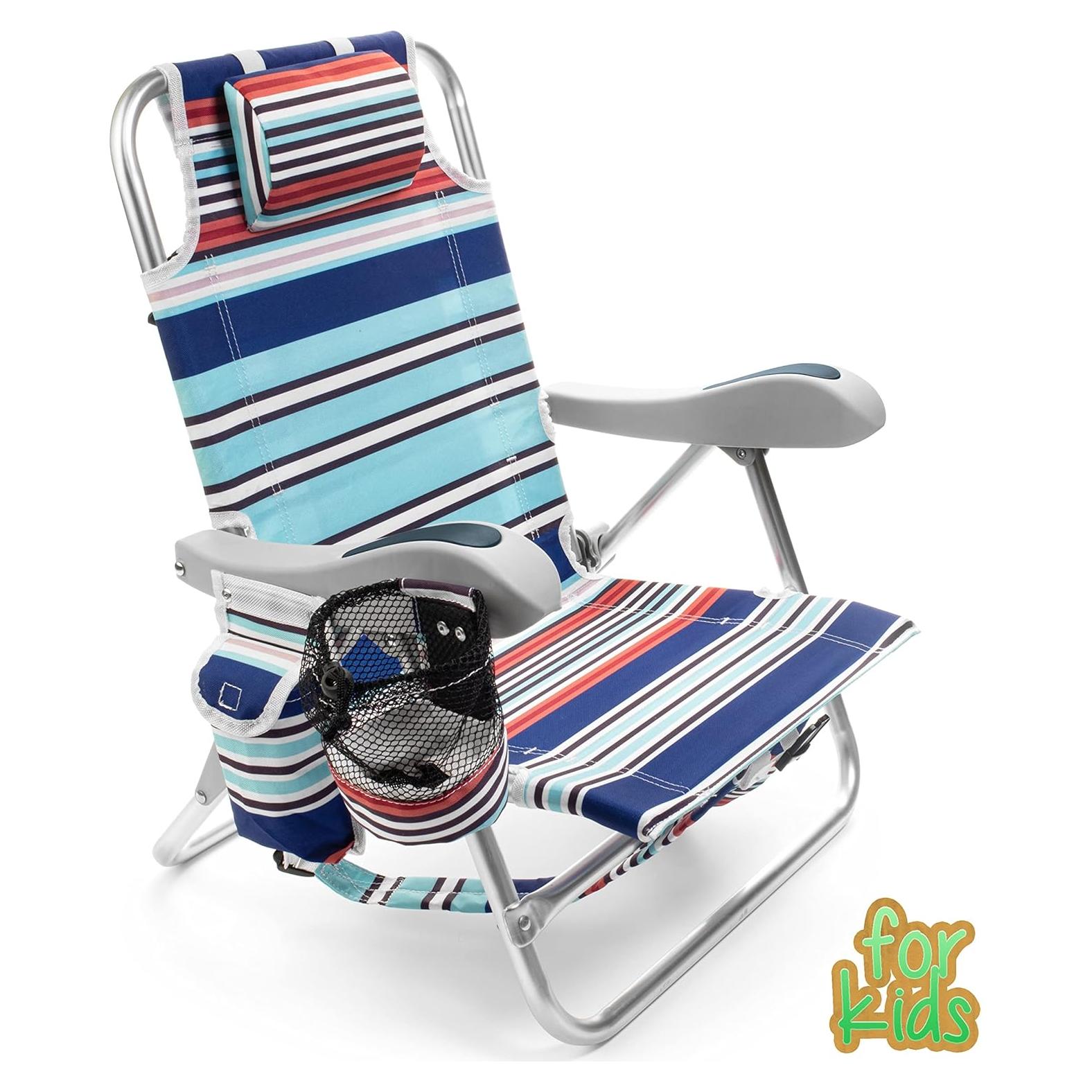 Silla de Playa Plegable para Niños Homevative Azul Laguna