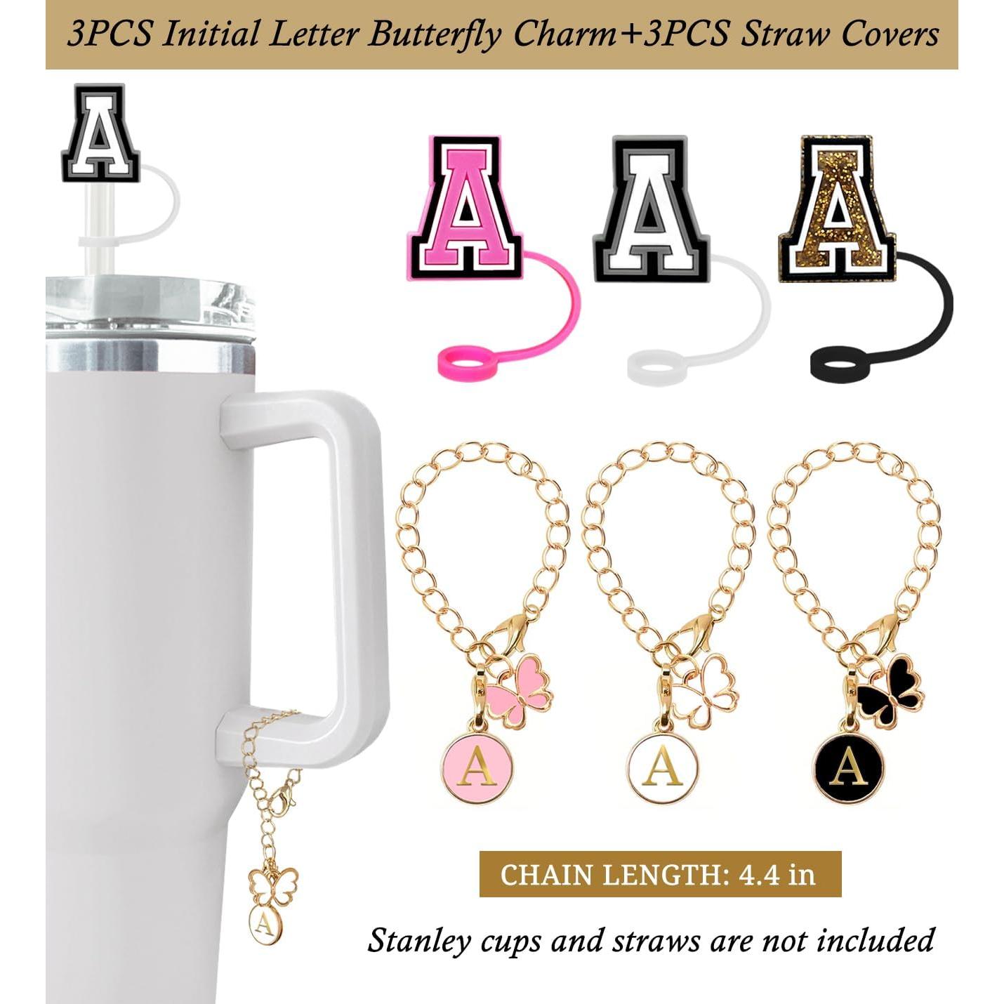 Cubiertas de Pajita Nuozme 3PCS para Taza Stanley con Encantos