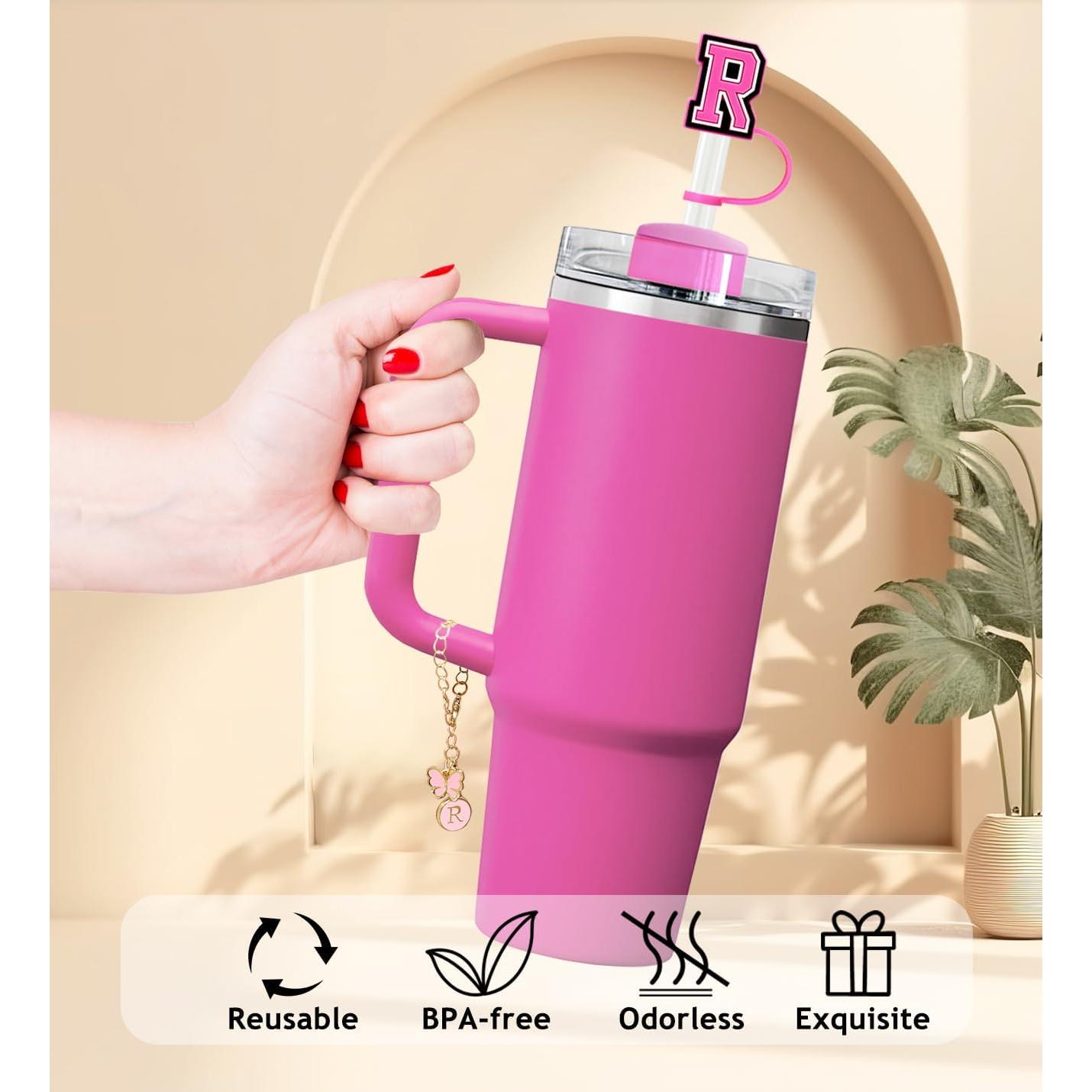 Cubiertas de Pajita Nuozme 3PCS para Taza Stanley con Encantos