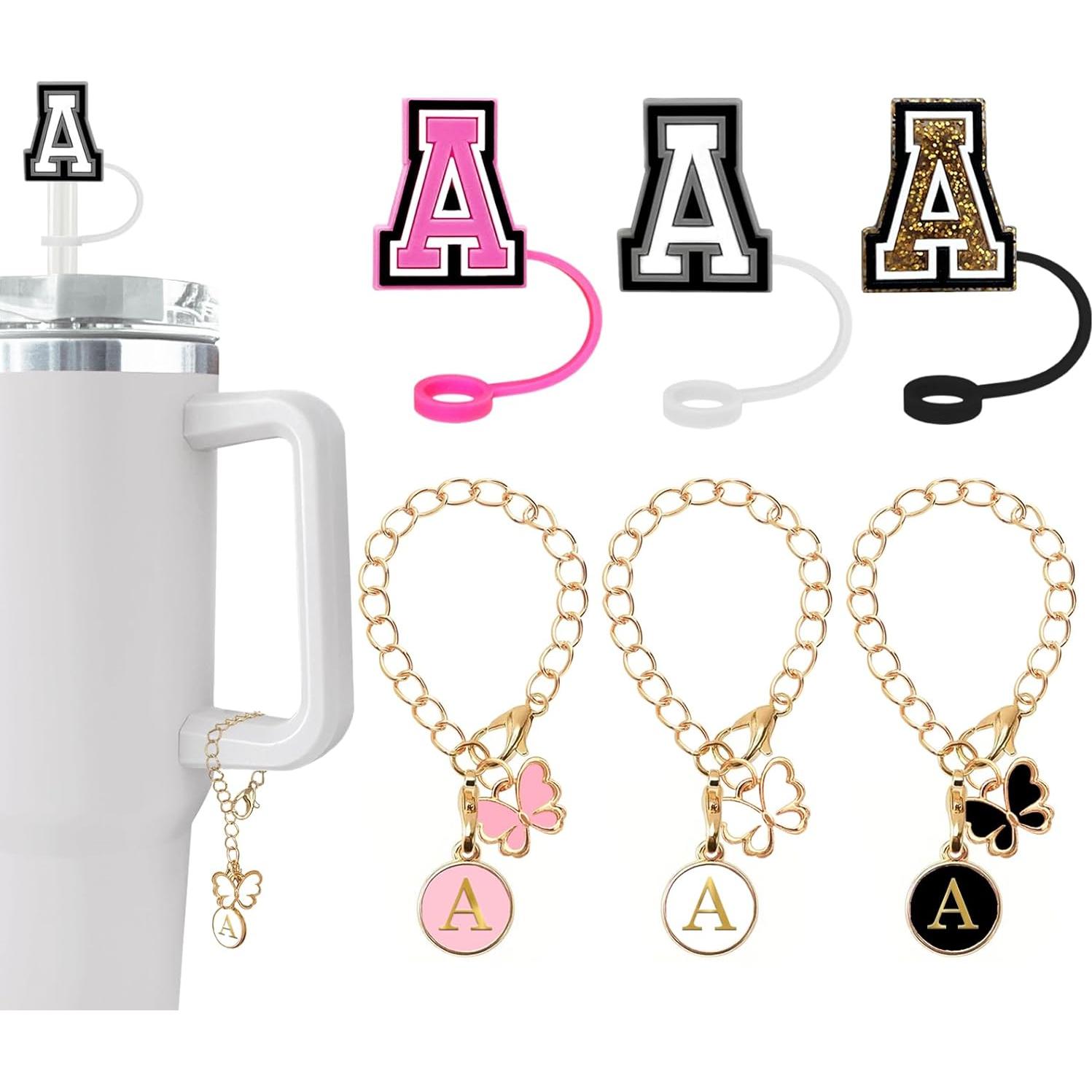 Cubiertas de Pajita Nuozme 3PCS para Taza Stanley con Encantos