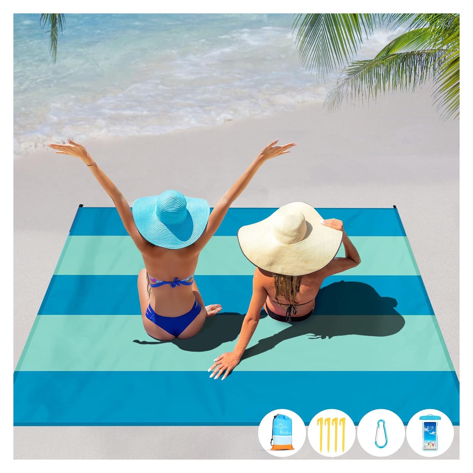 Manta de Playa Extra Grande Famstar 200x205 cm Impermeable