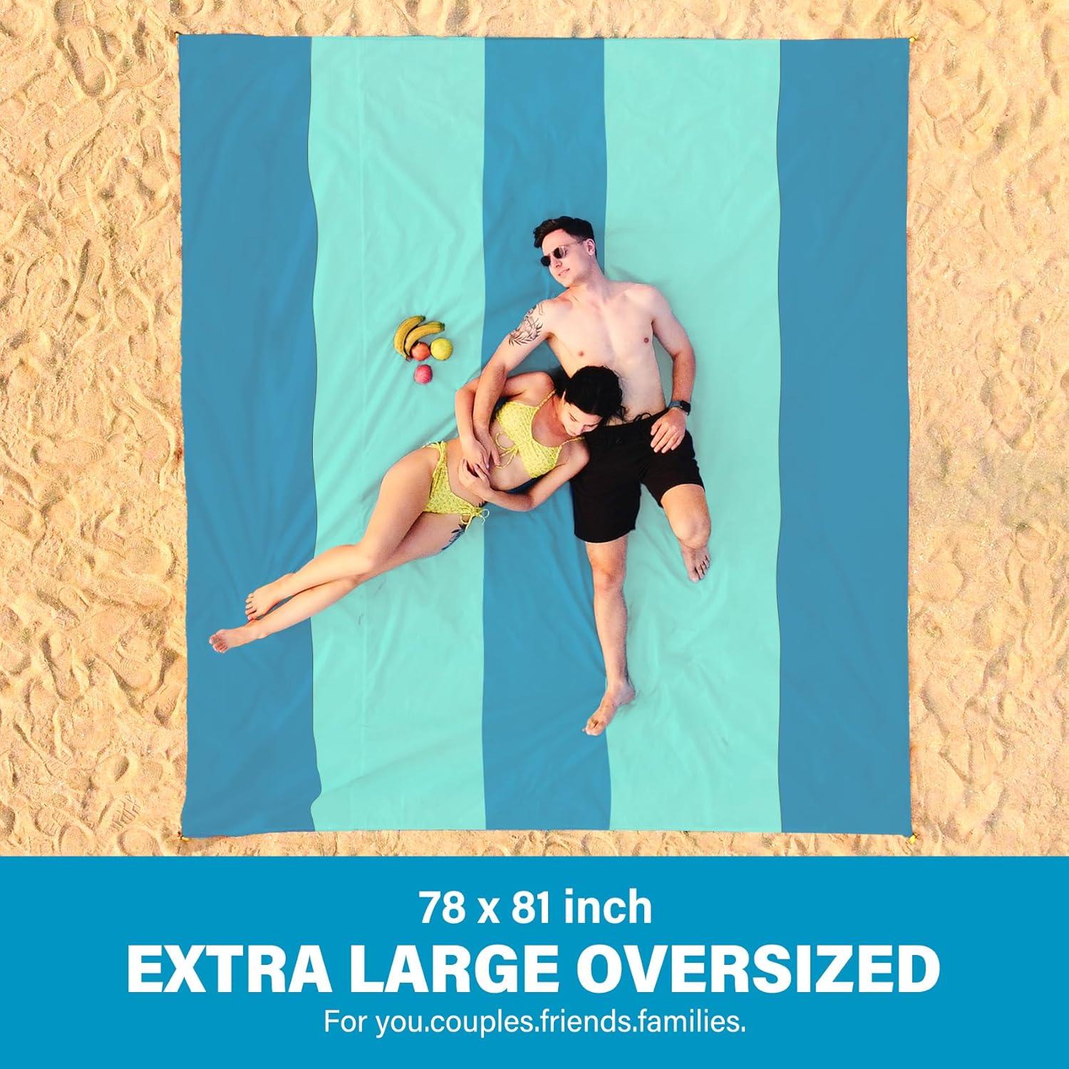 Manta de Playa Extra Grande Famstar 200x205 cm Impermeable