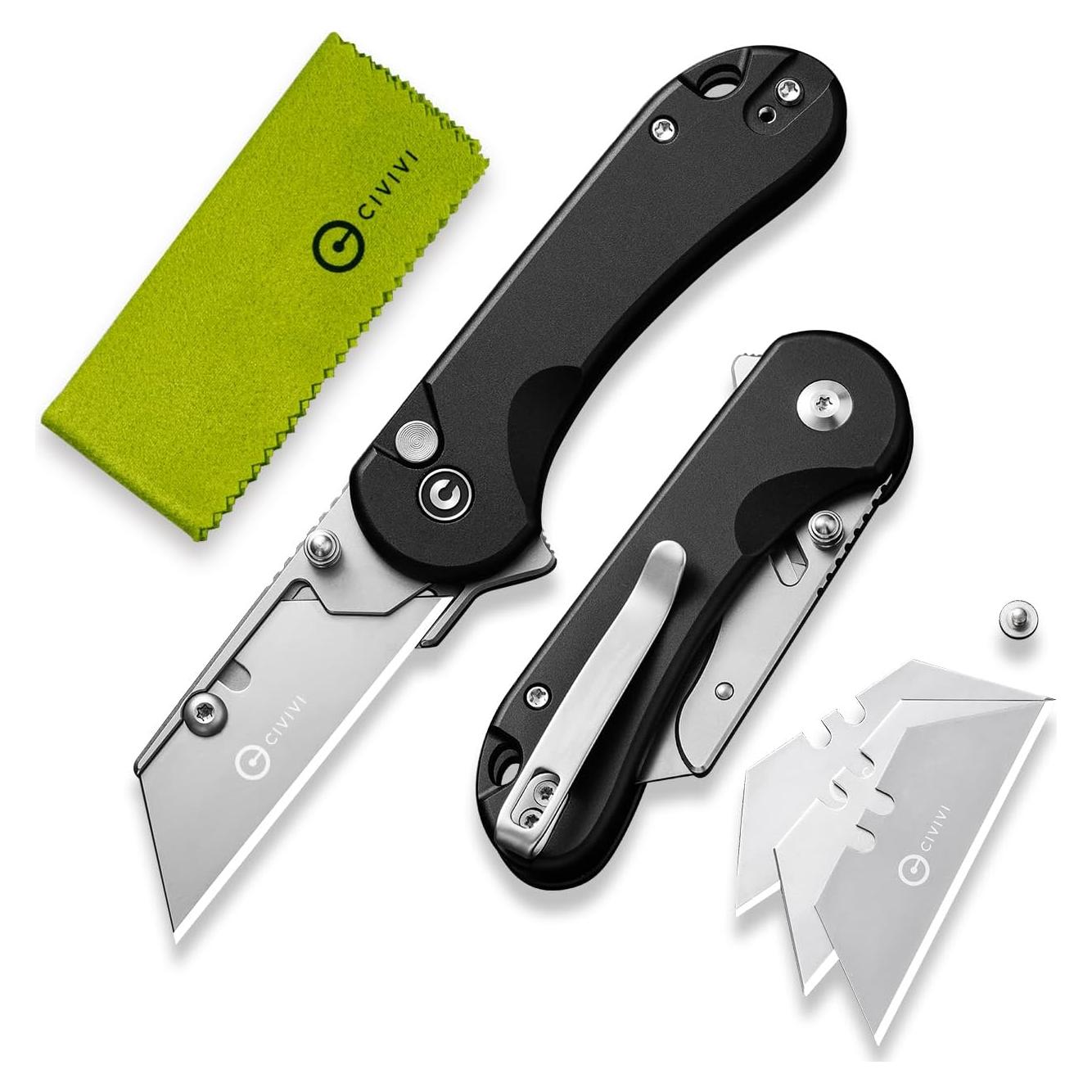 Cuchillo Utility Plegable CIVIVI Elementum con 3 Cuchillas