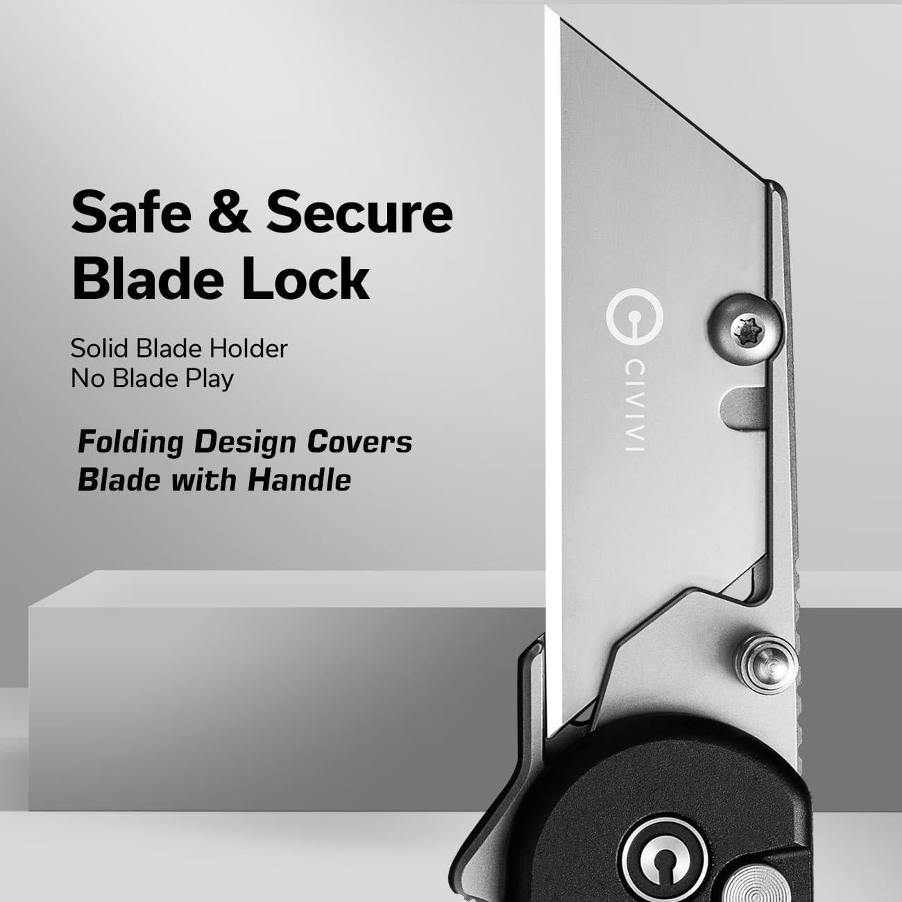 Cuchillo Utility Plegable CIVIVI Elementum con 3 Cuchillas