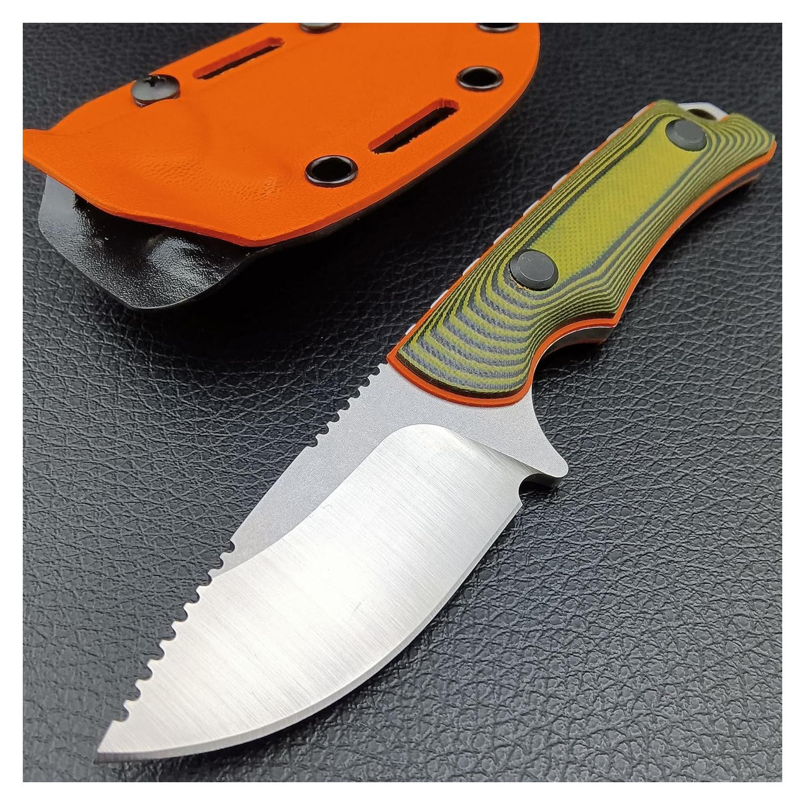 Cuchillo de Supervivencia HUAAO Cazador 8Cr13Mov con Funda Kydex