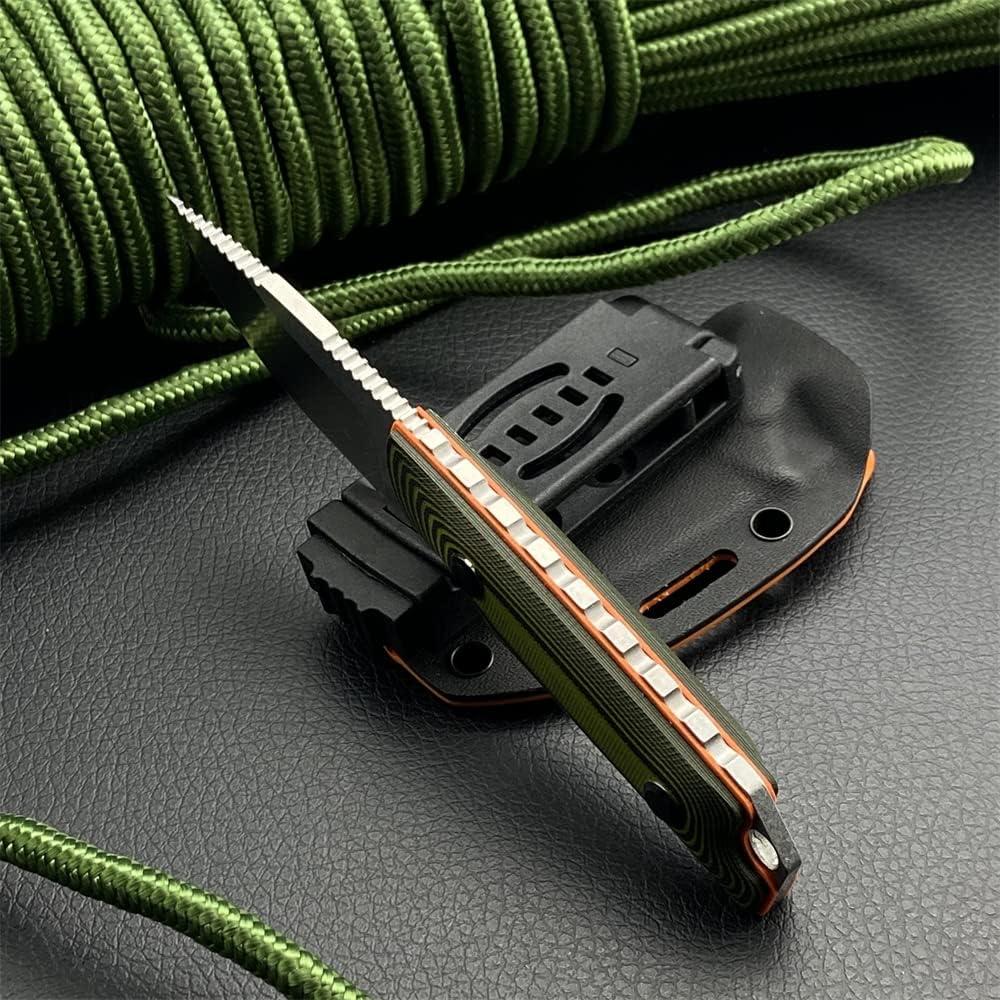 Cuchillo de Supervivencia HUAAO Cazador 8Cr13Mov con Funda Kydex