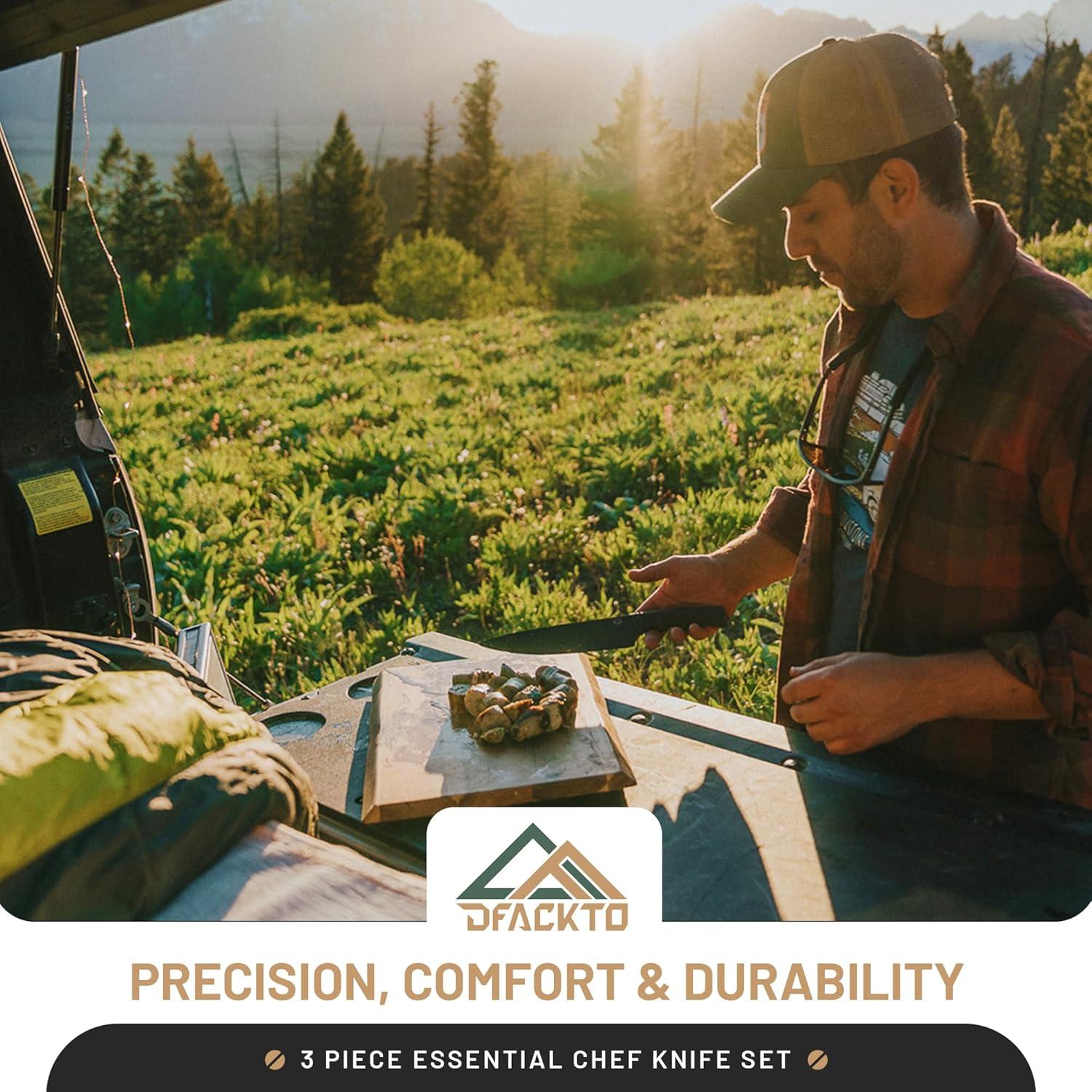 Juego de cuchillos de cocina DFACKTO 3 piezas acero inoxidable