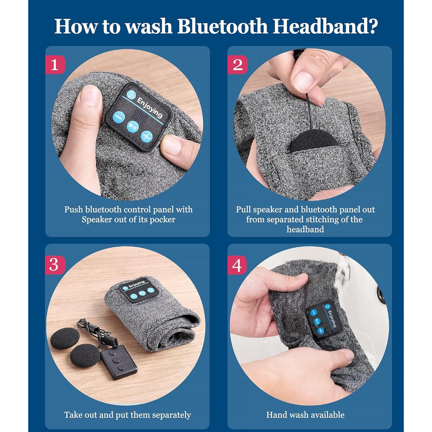 Auriculares de Sueño Bluetooth Enjoying, Banda Ajustable, 11h Batería