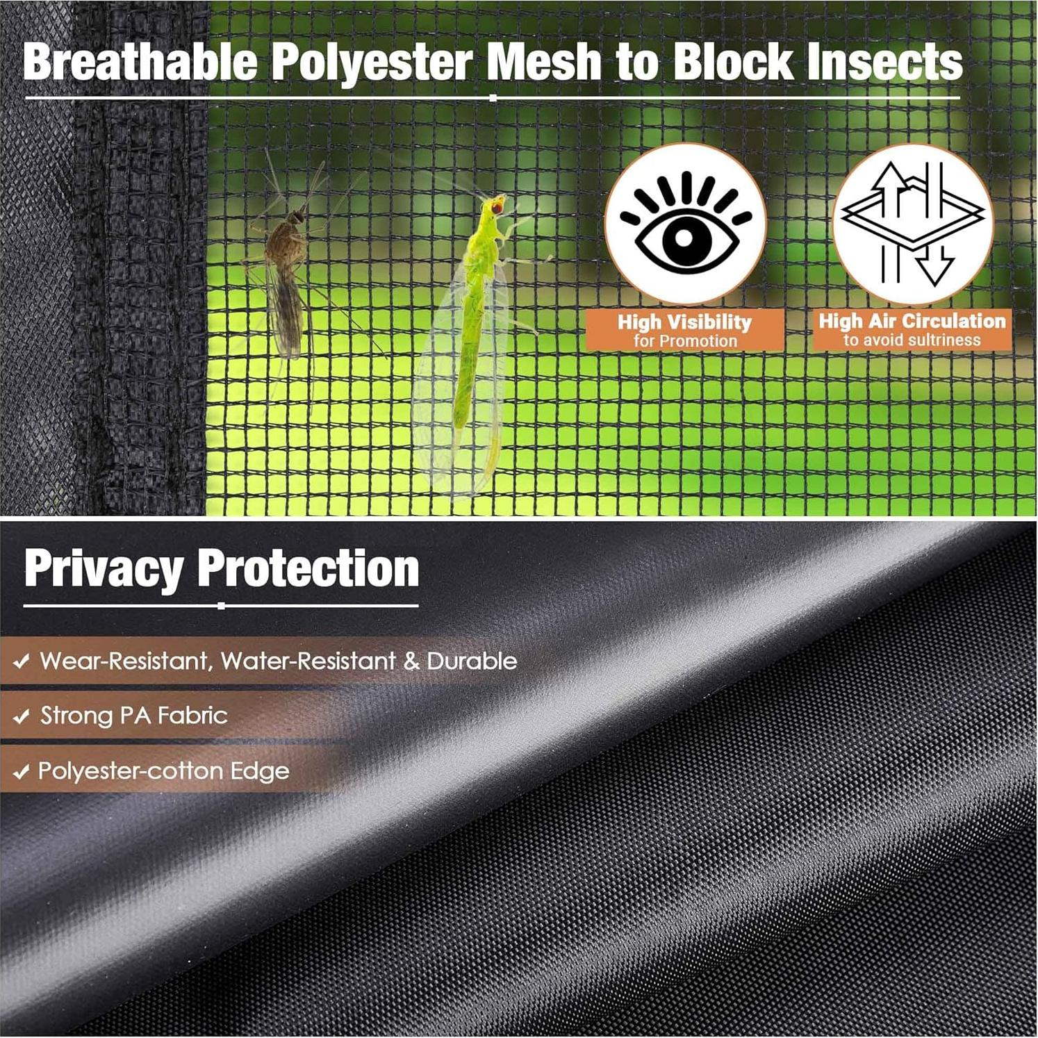 Paredes Laterales de Malla Instahibit para Carpa 10x10 pies