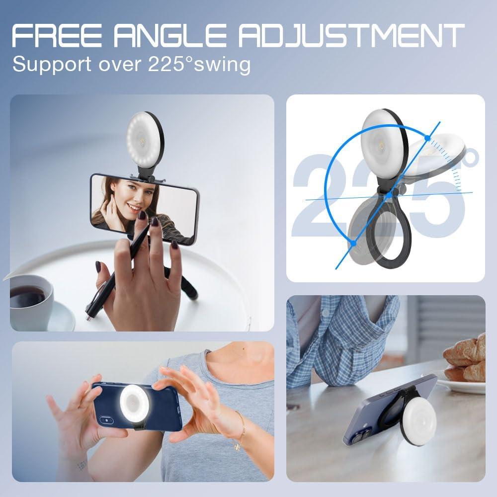 Anillo de Luz LED EJU para Selfie y Video - Negro