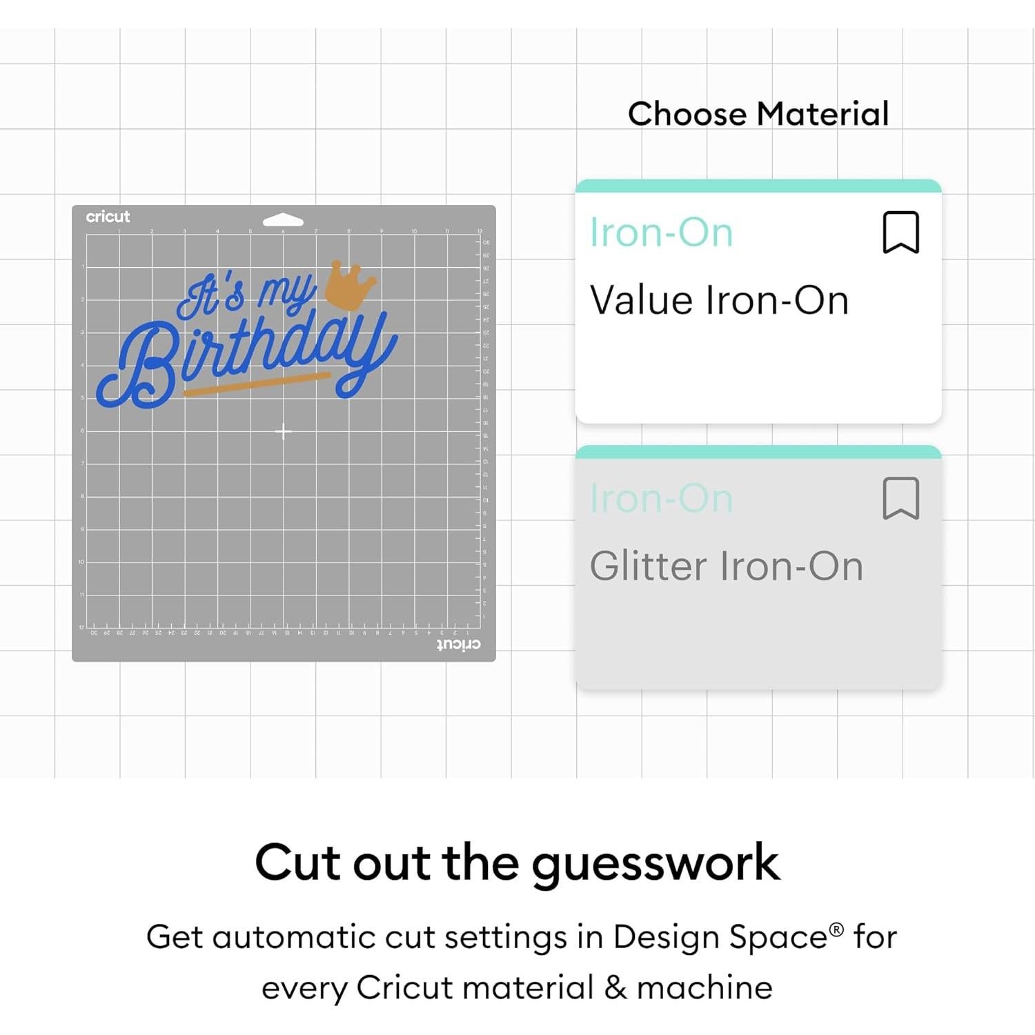 Cricut Valor Transferencia de Calor Negro 30.5 cm x 6.1 m