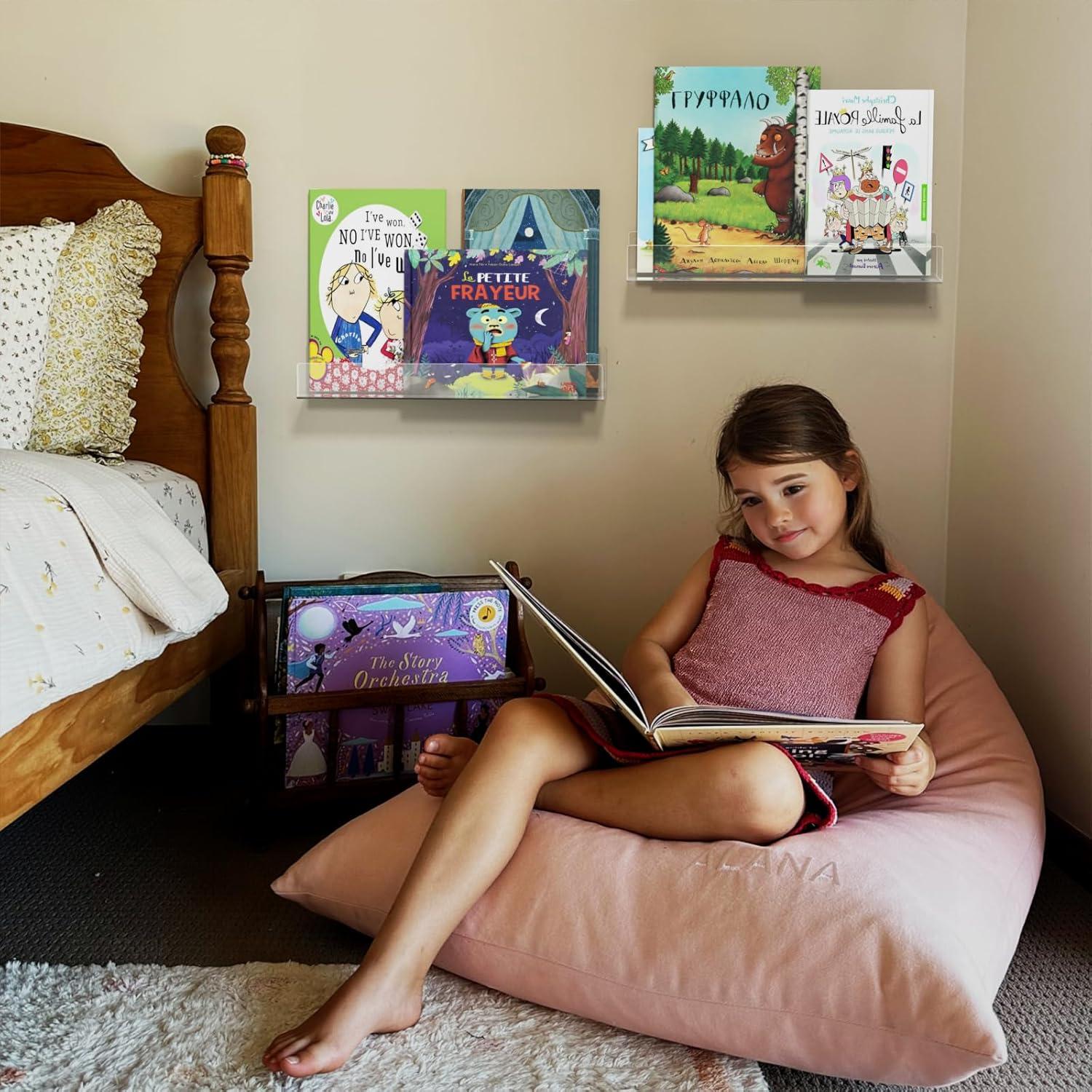 Estanterías Flotantes NIUBEE de Acrílico 41.91 cm, Paquete de 2