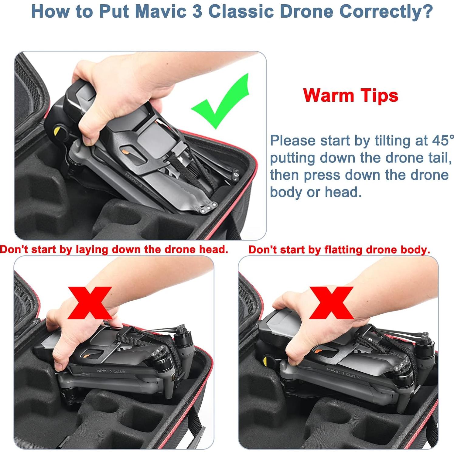 Funda Dura RLSOCO para DJI Mavic 3 - Almacenamiento Organizado