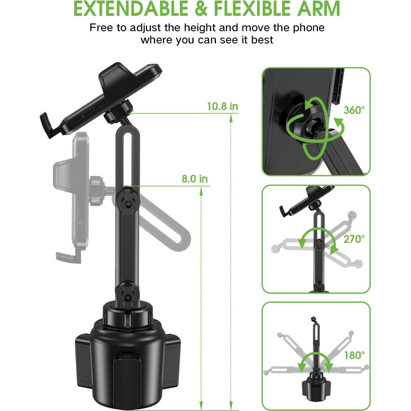 Soporte para Teléfono en Portavasos EOCAHO Ajustable 2025